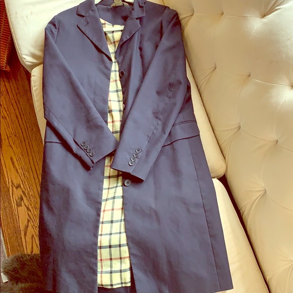 Brooks Brothers Jackets & Blazers - Brooks brothers navy trench coat size medium